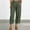 Army Green, variant on Aloohaidyvio Plus Size Pants,Women Casual Solid Color Loose Button Comfortable Straight Pants