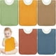 thumbnail image 1 of 5 Pcs Large Muslin Pullover Baby Bibs Full Coverage Toddler Slip on Absorbent Bib Waterproof Toddler Towel Bibs Colorful Drooling Towel for Feeding an, 1 of 5