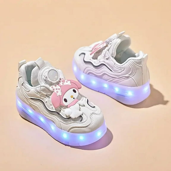 Roller Skating Shoes Fashion Outdoor Sports Walking Shoes 2024 New LED Light Shoes Cute Sneakers