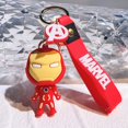 thumbnail image 1 of Vengadores dibujos animados capitán Spider Man llavero de silicona Ironman Hulk Deadpool muñeca llavero bolsa accesorios llavero de coche xuanjing  unisex, 1 of 2