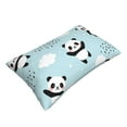 thumbnail image 3 of Naloa Cute Panda Bear Pillowcase, Throw Pillowcase, Wrinkle-Free, Stain-Resistant with Hidden Zipper for Bedroom Sofa - 20"x30", 3 of 9