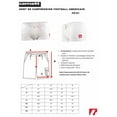 thumbnail image 7 of Barnett FS-01 Football Compressive Shorts, 3 Slots, White, Male, Size M, 7 of 7