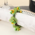 thumbnail image 1 of Xiao Hua Juego de 12 servilletas con forma de conejito de Pascua, hechas a mano (verde y amarillo), 1 of 3