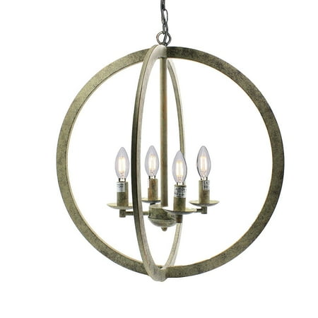 Vintage Four Light Chandelier wideskall 20 industrial vintage bronze metal iron frame round sphere cage chain hanging chandelier ceiling