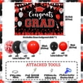 thumbnail image 6 of Congnats Grad Theme Party Decorations, Red and Black Graduation Party Decorations 2024 with Red Black Balloon Arch Garland kit, Graduation theme backdrop for Graduation Decor Birthday Anniversary, 6 of 7