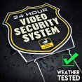 thumbnail image 3 of Signs Authority 24-h-Video Black Coroplast Surveillance Signs | Security Camera Warning, 3 of 9