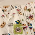 thumbnail image 3 of Pijamas gruesos de franela para mujer en otoño e invierno, nuevo estilo, ropa cálida para el hogar para estudiantes de terciopelo coral bordado con bolsillo Crayon Shin-chan, 3 of 5