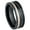 White Wood Inlay, variant on Jewelry Avalanche Eternity Wedding Band, Black Tungsten Ring, Mens Anniversary Ring, Promise Band, Size 10 TN1163