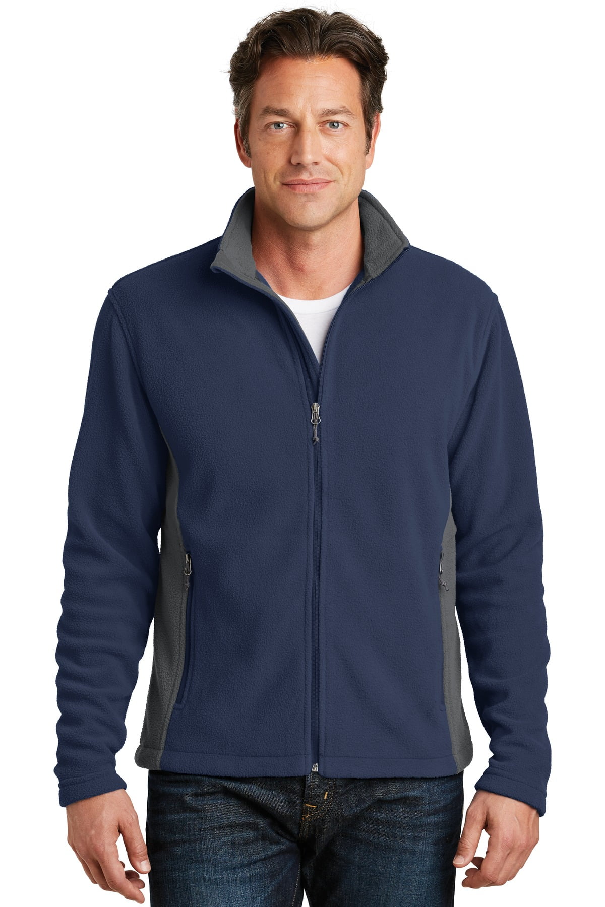 Port Authority Colorblock Value Fleece Jacket. F216 - Walmart.com
