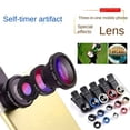 thumbnail image 4 of Durable 3in1 0.67X Wide Angle Zoom Fisheye Phone Lens Phone External Lens Phone Camera Lens Kit Wide Angle Mobile Phone Lens SILVER, 4 of 8