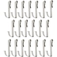 thumbnail image 1 of LinenLoon Snap On Hook 20 Pcs Wire Rack Hook,J Shaped Hook,Heavy Duty S Hook,Rack Hooks Hanging,J Rail Hooks,Wire Rack Hook,Wire Shelving Accessories, 1 of 5