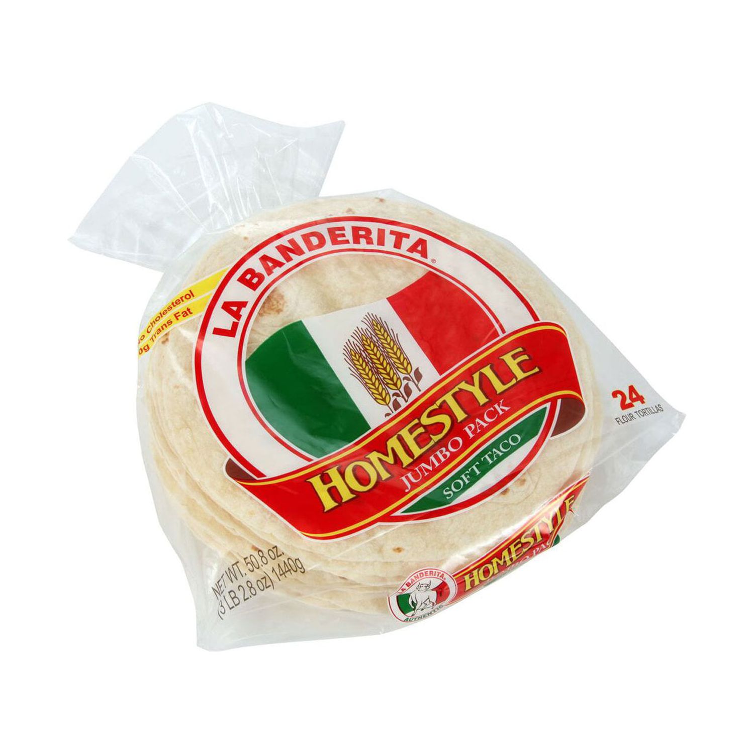 La Banderita Homestyle Tortillas, 24 ct Jumbo Pack, Soft Taco - image 2 of 6