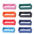thumbnail image 1 of Silicone Rubber Keeper Holder Loop Watch Band Rings Color Combination Retainer 16 18 20 22 24 26mm Belt Buckle Watch Accessories style 2-8pcs 16mm, 1 of 6