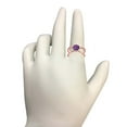 thumbnail image 5 of AoneJewelry 0.85 Carat 6MM Round Amethyst and Diamond Ring In 10K Solid Rose, White & Yellow Gold, 5 of 5
