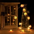 thumbnail image 6 of Halloween Pumpkin Lantern String Lights, 6.56FT 20LED Pumpkin Lights, Battery-Powered, Perfect for Indoor Outdoor Halloween Decoration (Orange), 6 of 8