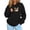 Black, variant on WAYUTE Sweatshirt for Women Pet Carrier Long Sleeve Hoodie Sweatshirt Zipper Pocket Drawstring Drop Shoulder Oversized Fall Fashion Clothes Tops Casual Outdoor,Black,L