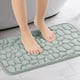 thumbnail image 2 of Alfombrillas de baño de espuma de memoria REGALWOVEN, ultra suaves, antideslizantes, absorbentes de agua, alfombra de baño de secado rápido, gris 20" x 32", 2 of 6