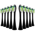 thumbnail image 1 of Replacement Toothbrush Heads 10 Pack Compatible with AquaSonic Black Series, Black Series Pro, Vibe Series, Duo Series Pro, Electric Toothbrush Heads for Sensitive & Normal Teeth, 1 of 7