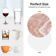 thumbnail image 6 of Naloa Rose Gold Glitter Splatter Leather Coasters for Drinks, Durable Drink Coasters 4 Set for Tabletop Protection, Luxurious Home Décor and Housewarming Gift ( {designName})Round Shape, 6 of 6