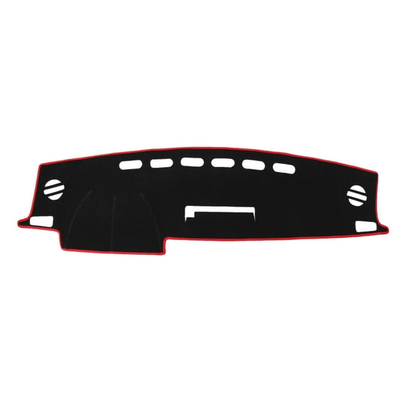 Unique Bargains Car Dashboard Cover Nonslip Black Red Sun Pad Carpet for Toyota RAV4 2013-2018