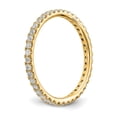 thumbnail image 4 of 14K Yellow Gold Ring Band Eternity Diamond Round Polished U Shared Prong 1 2ct , Size 6, 4 of 4