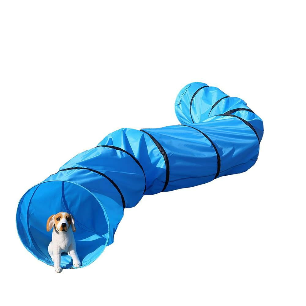 Kritne Dog Tunnel, Portable Foldable Pet Dog Cat Play Tunnel Indoor