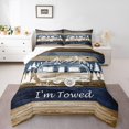 thumbnail image 2 of Erosebridal Camping Car Bedding Full Comforter Set, Camper Down Comforter, Rustic Farmhouse Decor, Reversible 3 Pieces, 2 of 7