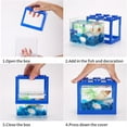 thumbnail image 4 of Black Colour Small Fish Tank, Mini Fish Tank Stackable Cube Tank , Ant Feeding Case Mini Reptile Row Box, 4 of 7