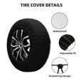 thumbnail image 2 of Goofa Animal Bird Pattern Universal Tire Cover for Jeep, SUV, Truck, and Trailer – Waterproof, UV-Resistant,Easy to Install, Fits 14"-17" Tires-14 inch, 2 of 5