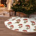 thumbnail image 5 of Sikiie Mushroom Nativity Christmas Tree Skirt, Jesus Christian Winter Holiday Tree Mat Decoration(30-48IN)36", 5 of 6