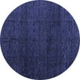 thumbnail image 1 of Ahgly Company Indoor Round Abstract Blue Modern Area Rugs, 6' Round, 1 of 4