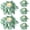 Greenery Candlering, variant on BOPORO 6Pcs Candle Rings, Artificial Eucalyptus Wreath Candles Wreaths, Small Greenery Farmhouse Wreath for Door Wedding Centerpieces Home Party Table Decor, 4" ID / 9.8" OD