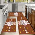 thumbnail image 6 of Kitchen Rugs Sets 3 Piece with Runner Floral Kitchen Floor Mat Carpet Farmhouse Rugs and Mats Non Skid Washable Runner Rug for Kitchen Office Sink Laundry, 6 of 12