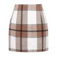 thumbnail image 3 of BLTIBY Plaid Mini Skirts for Women Fall Winter Casual Comfy Skirt Semi Formal Checkered Pencil Bodycon Mini Skirts Multicolor 4 M, 3 of 9