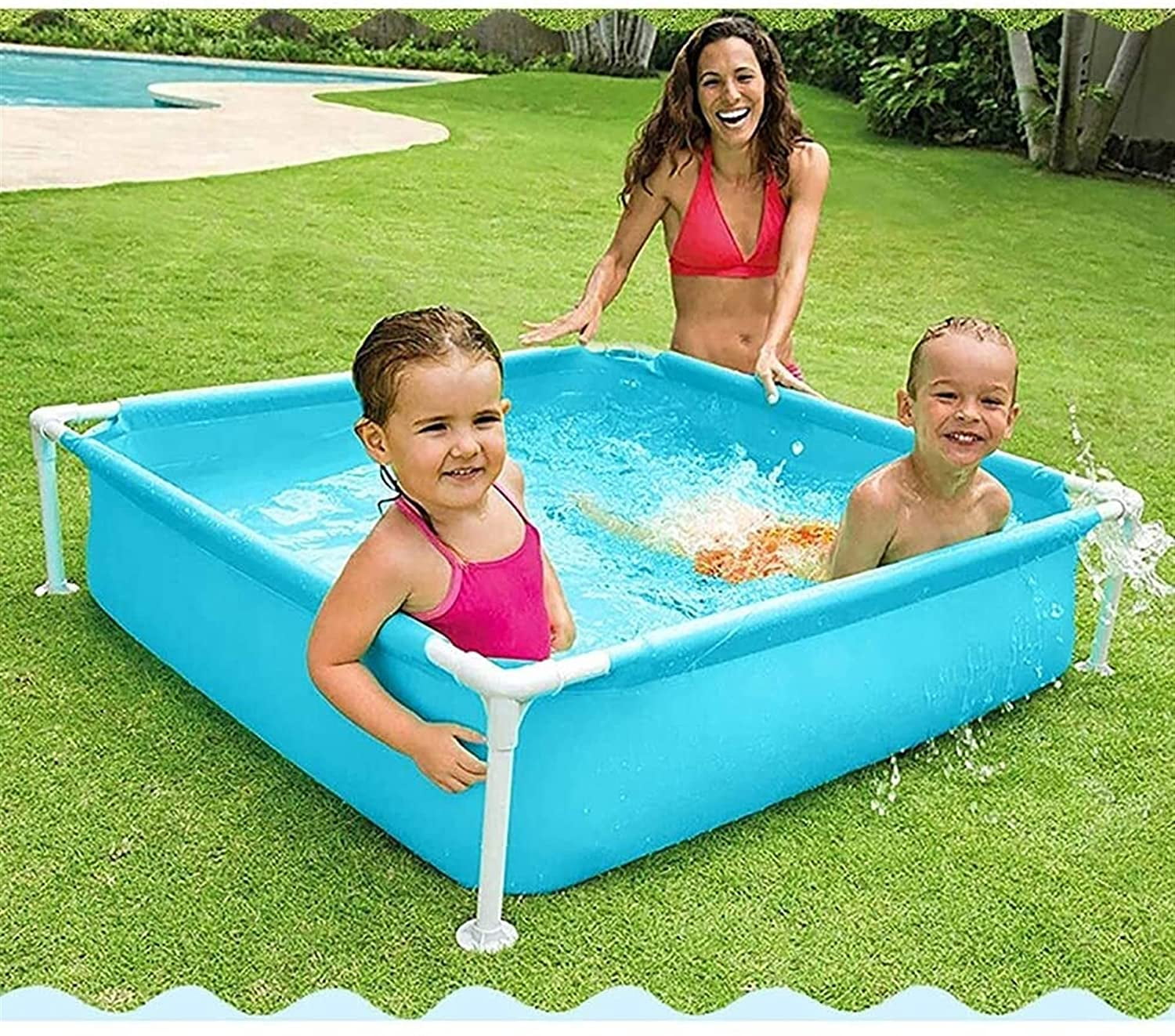 small square inflatable pool
