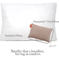 thumbnail image 5 of Urban Infant Pipsqueak Tiny | Small Pillow with Name Tag - Mini Size 11" x 7" x 2.5" - Machine Washable - Great for Little Kids, Travel, Neck, Lumbar, Dogs, Preschool and Daycare - Khaki, 5 of 8