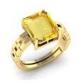 thumbnail image 3 of Bague Réglable en Argent Non Chauffée Certifiée Qualité A+ Saphir Jaune Naturel pour Femmes et Hommes, 3 of 3