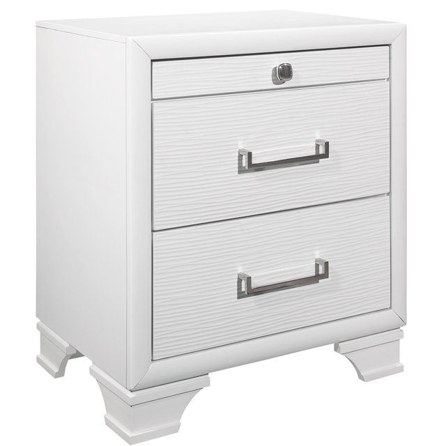 Global Furniture USA Jordyn Collection White Nightstand