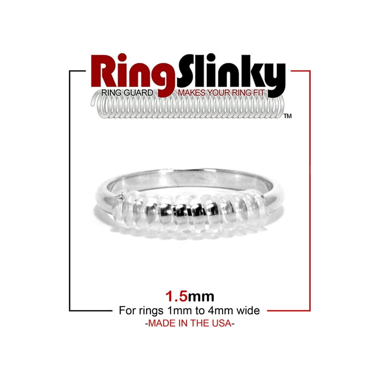 RingSlinky: Ring Size Reducer | Ring Guard | Ring Size Adjuster. Size: 1.5 mm, F