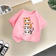 thumbnail image 5 of 2025 Hauts pour Filles, T-Shirts et Chemises Enfant Mignon Graphique Sans Manches Hauts Col Rond Manche Courte Chemise pour Tee Été Décontracté T 3T Vêtements Chemise Jeunesse Filles Chemise Hauts pour Filles Blanc Manche Longue Filles Court, 5 of 5