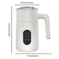 thumbnail image 2 of TOPCHANCES Electric Milk Frother, 4-in-1 Automatic Milk Steamer, 12oz/350ml Frother Machine Warm and Cold Frother for Coffee, Latte, Cappuccino, Hot (White), 2 of 9