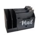 thumbnail image 1 of Organizador de , soporte para sobres, caja de escritorio para decoración de oficina en casa, organizador de escritorio de madera para carpetas, Negro, 1 of 8
