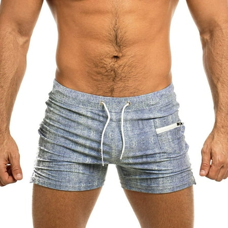 AIMTYD Sexy Men s Swimwear Swimsuits Swim Boxer Trunks Square Cut