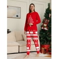 thumbnail image 4 of WEHUSE Family Christmas Pajamas Set Women & Men Couple Long Sleeve Pj Set Party Sleepwear Loungewear Set, 4 of 6