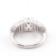 thumbnail image 4 of Eclet Jewels 14K White Gold Over Rings - 2 Ct Emerald Cut Diamond Rings - Engagement Gifts for Women's - Multi Stone Stacking Engagement Rings - Modern Elongated Emerald Diamond Ring for Women's, 4 of 8