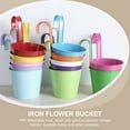 thumbnail image 2 of 4pcs Iron Hanging Flower Pot Flower Planter Decoration Balcony Hanging Bucket, 2 of 9