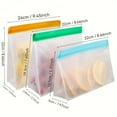thumbnail image 2 of LOVEVER Sacs de Rangement Alimentaires en Silicone Réutilisables Sacs de Congélation Réutilisables - Étanches pour Pique-Niques et Activités Extérieures pour Voyages et Maisons de Jardin, 2 of 7