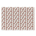 thumbnail image 1 of Fox Cutting Board, Cartoon Hipster Lady Glasses and Buckle Inside a Circle of Dots, Decorative Tempered Glass Cutting and Serving Board, Large Size, Mint Green Beige Red, by Ambesonne, 1 of 1