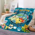 thumbnail image 1 of 3D Pokémon Blanket Plush Flannel Sofa Bed Anime Cover Blanket, 1 of 2