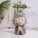 thumbnail image 2 of Cute Girl Flower Pot Silicone Resin Mold Epoxy Resin Casting Mold Succulent Vase Cement Mold Candle Holder Wax Mold, 2 of 5
